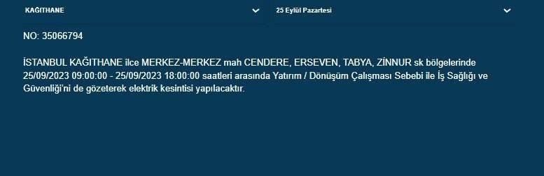 BEDAŞ İstanbul’un 22 ilçesinde elektriklerin kesileceğini duyurdu - Resim: 7